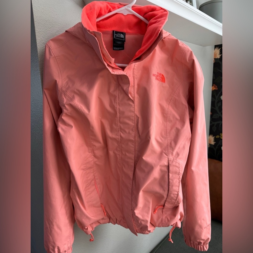 Pink northface wind breaker